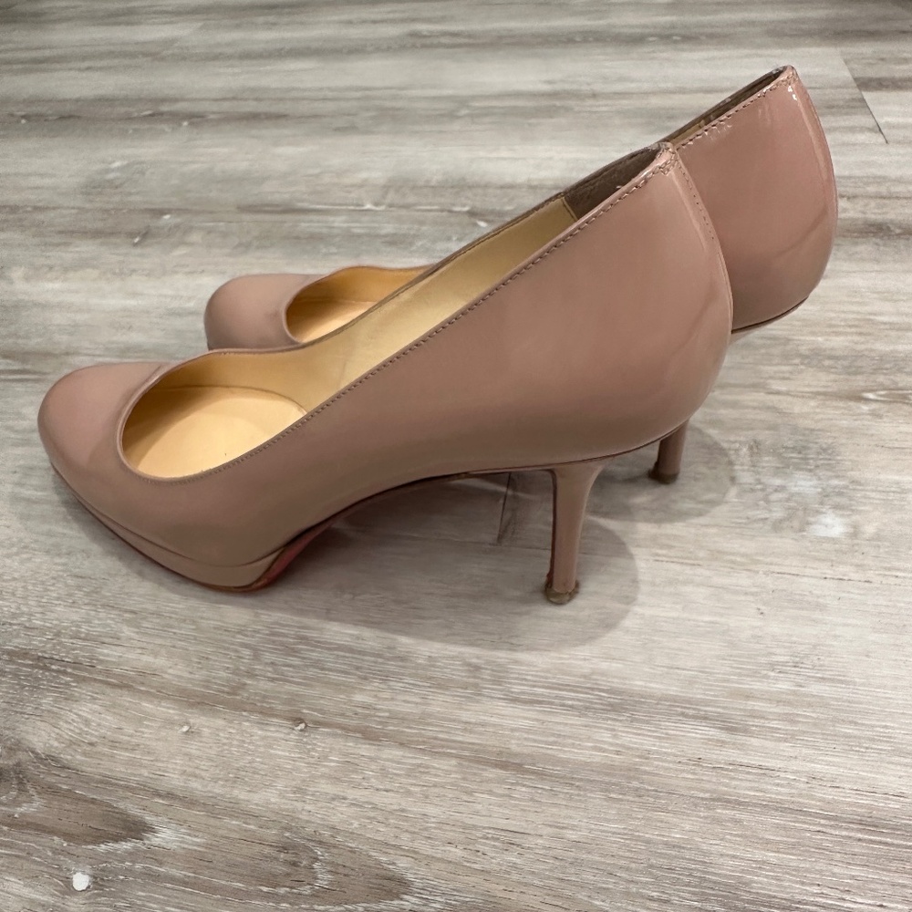 Authentic Louboutin 3in heels, 37.5